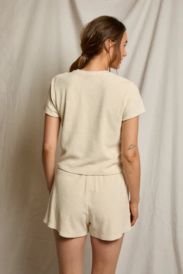 PWT Eve Loop Terry Tee Shirt Sugar