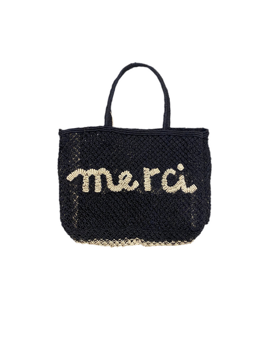 The Jackson’s Merci Black/Natural Jute Bag