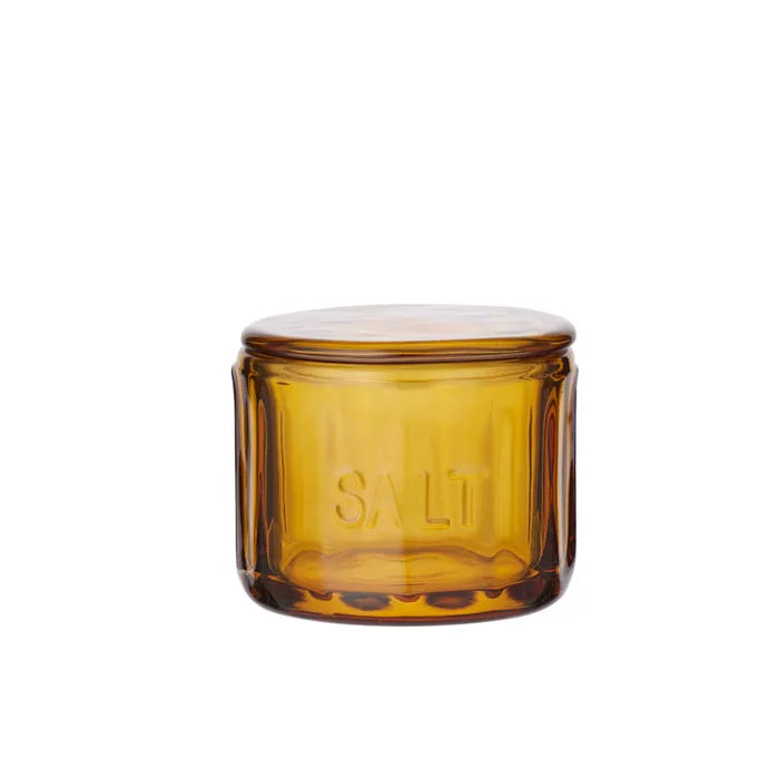 CTC Lia Glass Salt Jar Amber