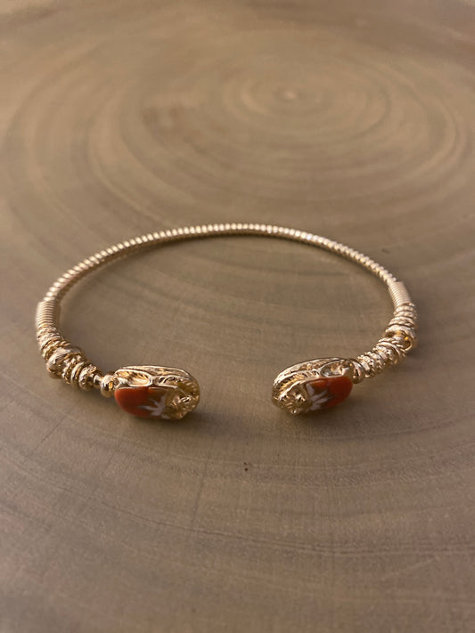 Gas Bijoux Bracelet Duality Torsca Enameled Terracotta