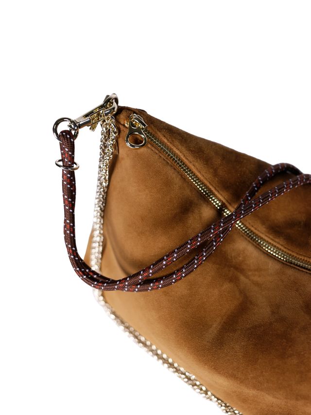 Craie Studio Mallow Handbag Suede Cognac