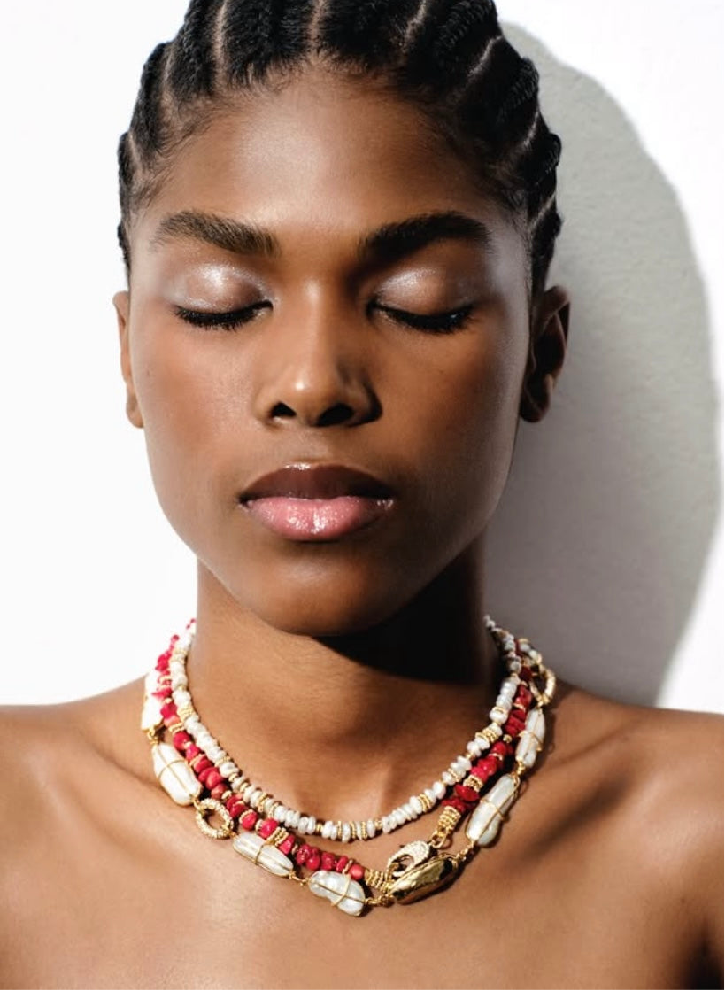 Gas Bijoux Necklace Aloha Coral