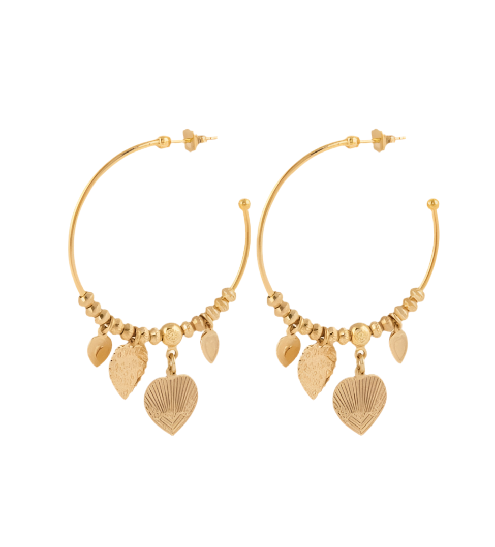 Gas Bijoux Earrings Mini Love hoops Gold