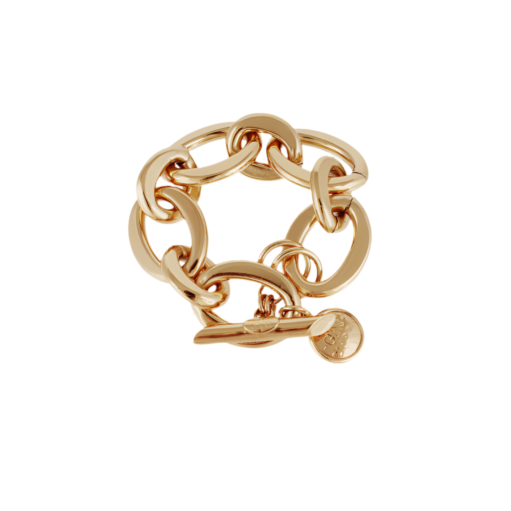 Gas Bijoux Bracelet Thick Oval Link Gold