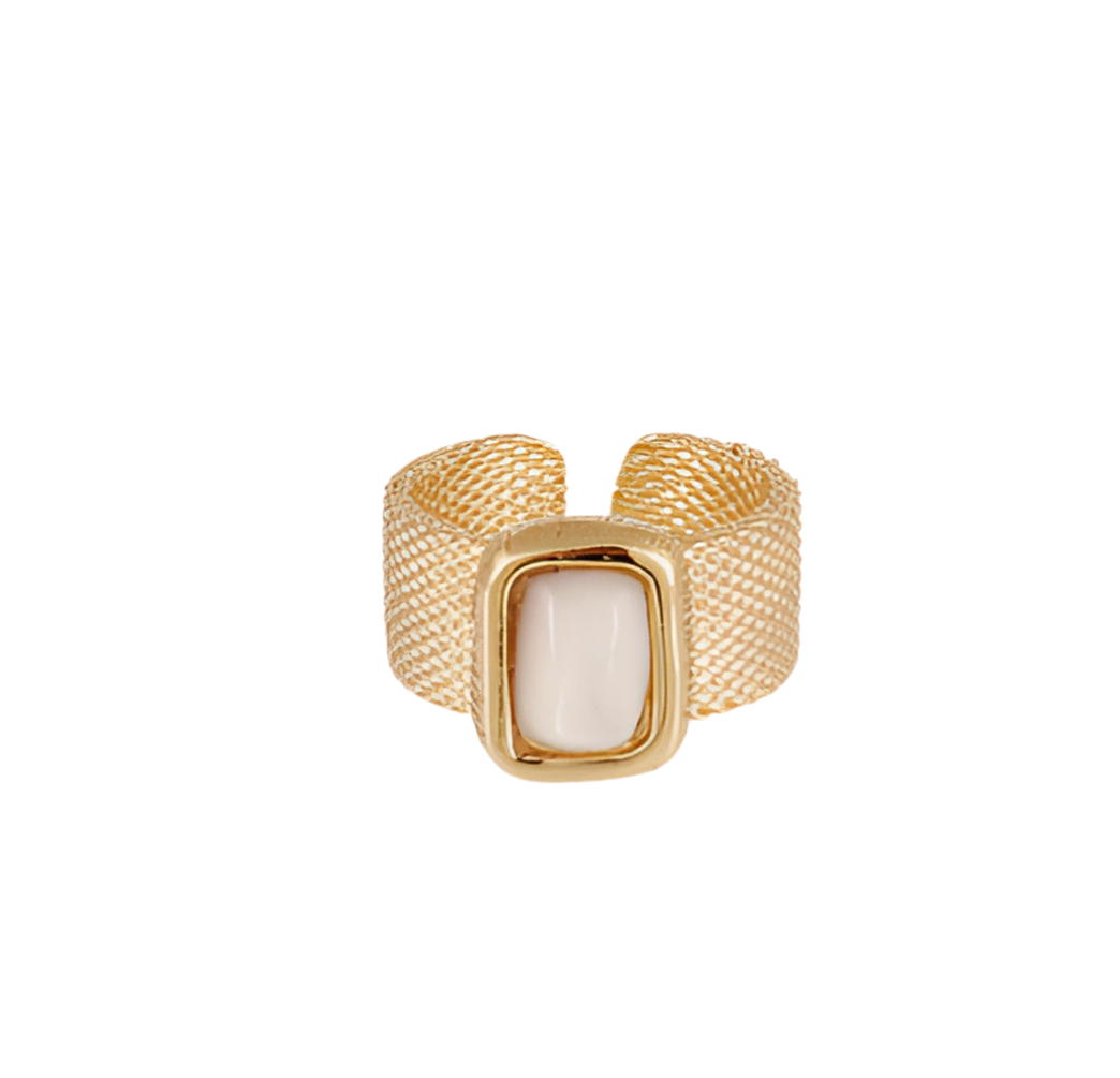 Gas Bijoux Ring Totem Mother of Pearl