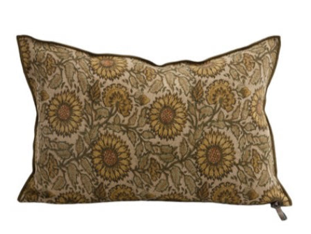 Maison de Vacances Cushion Wabi Sabi Linen Sunflowers