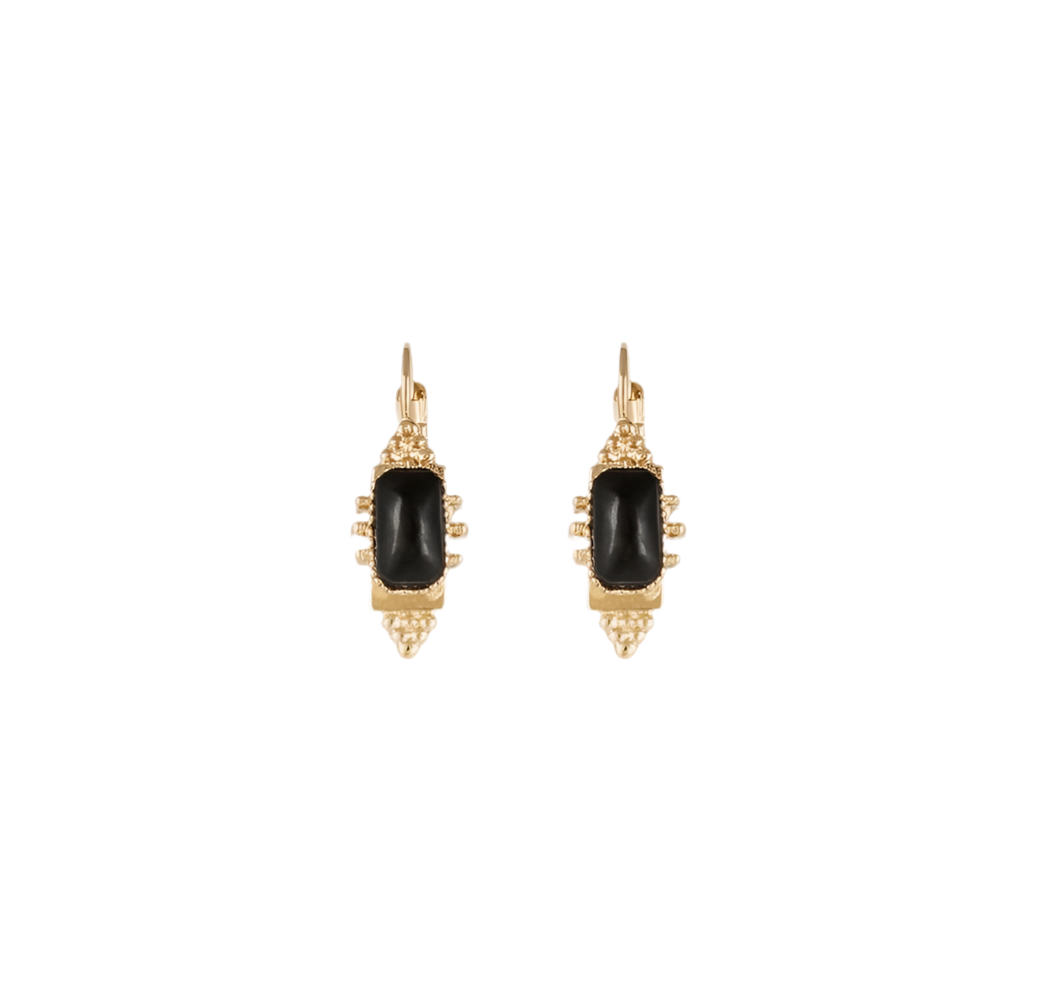 Gas Bijoux Earrings Talisman Black
