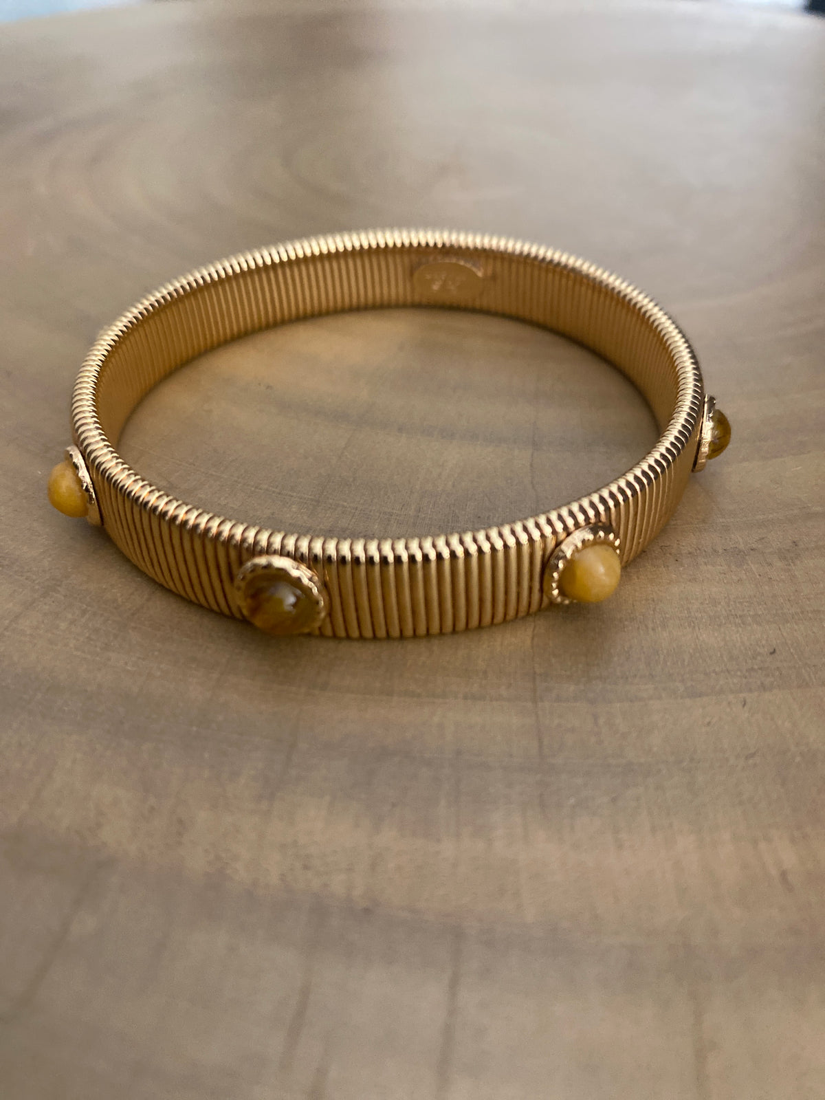 Gas Bijoux Bracelet Strada Small Yellow Stone