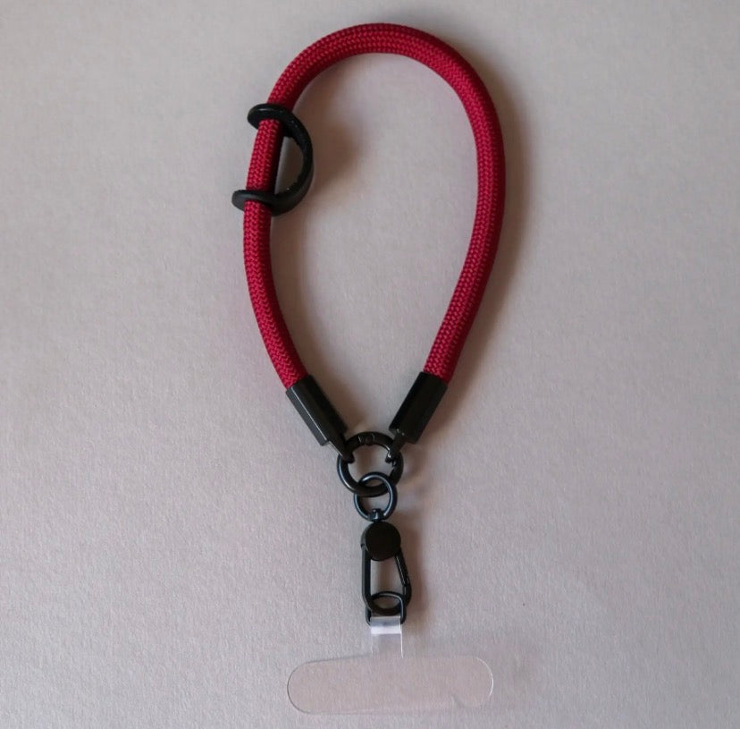 Burgundy Wrist Phone Strap