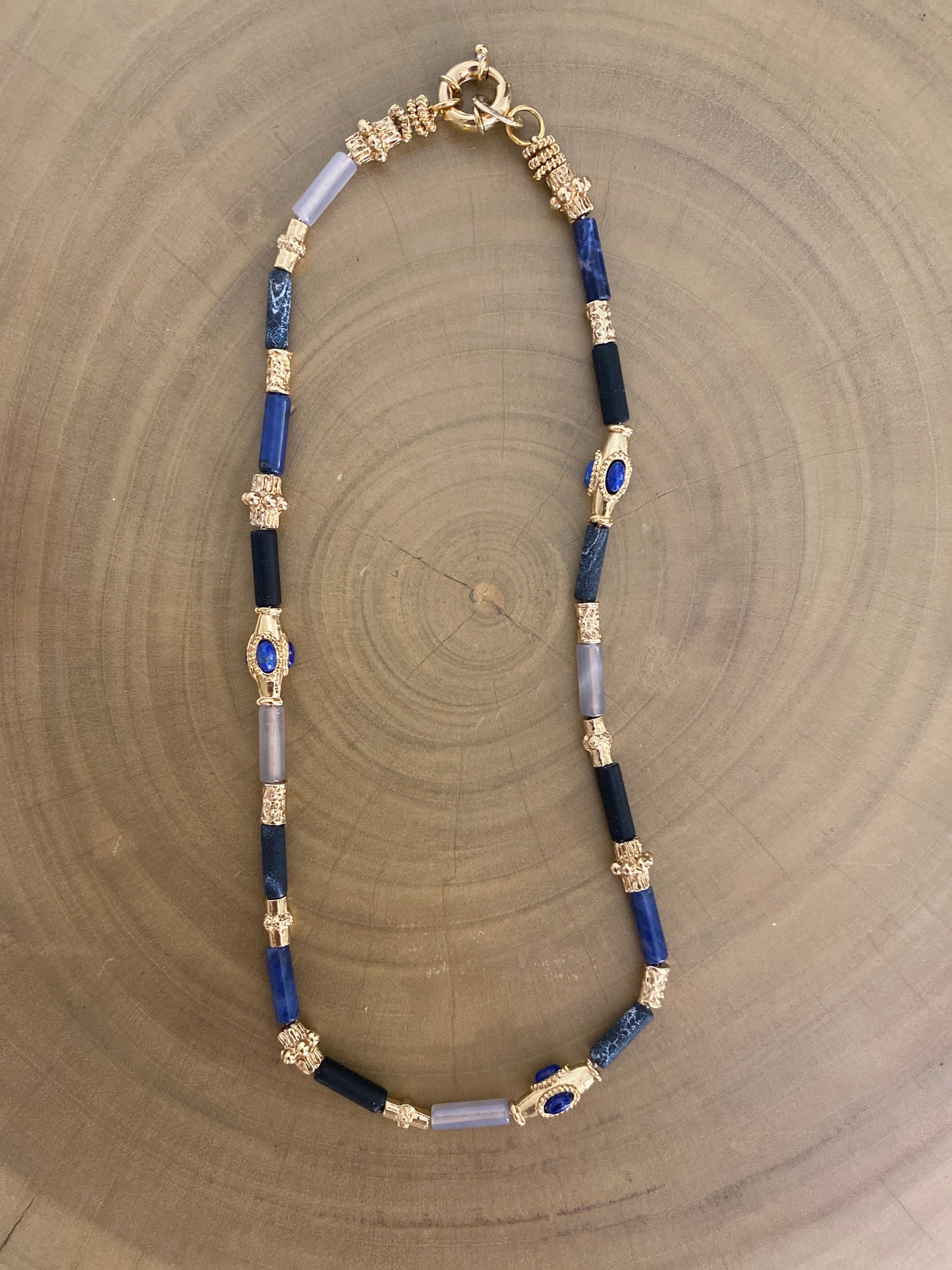 Gas Bijoux Necklace Kali Bis Navy