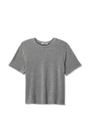 PWT Donna Loop Terry Crew Tee Heather Grey