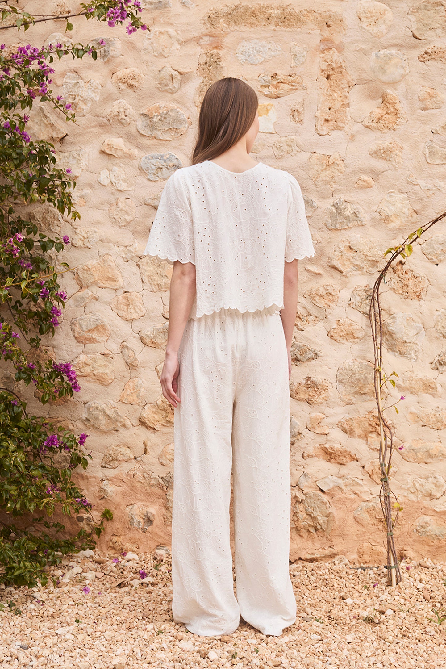 Indi and Cold Cotton Pants White