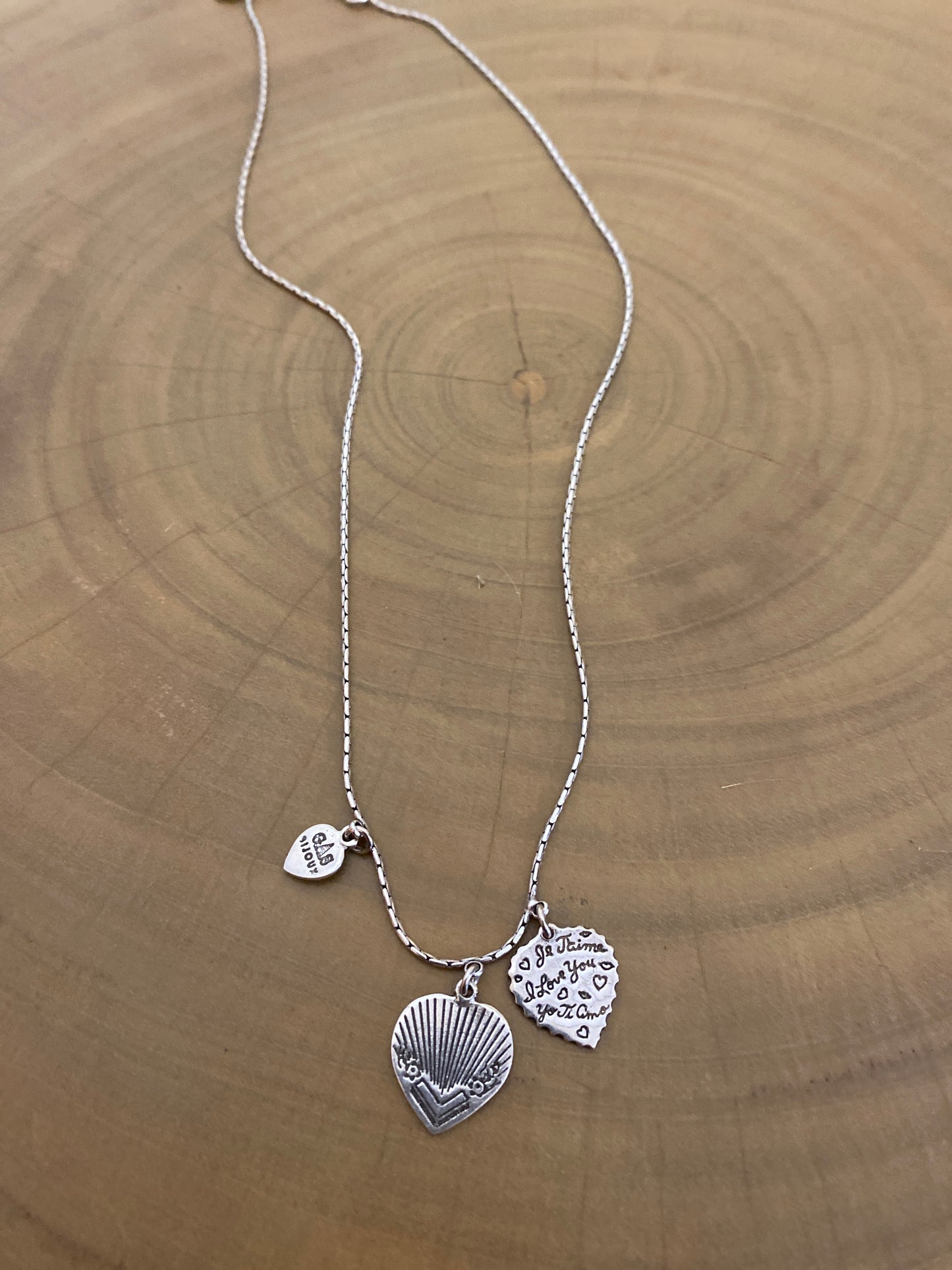 Gas Bijoux Necklace Mini Love Silver