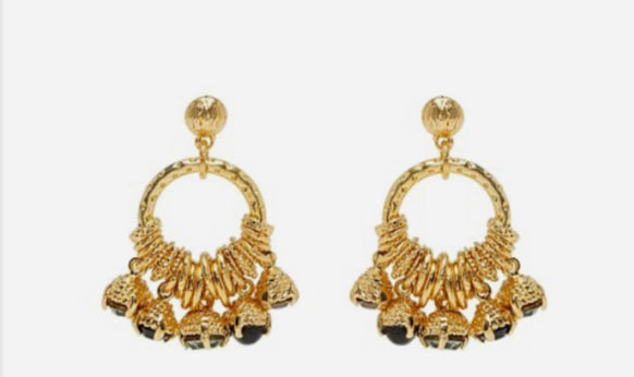 Gas Bijoux earrings Lucce Maranza black