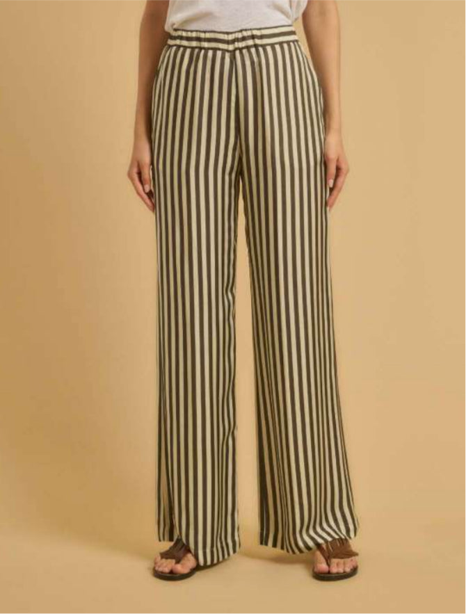 Diega Portorico Pants Choc/Cream Stripes