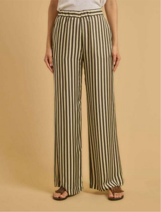 Diega Portorico Pants Choc/Cream Stripes