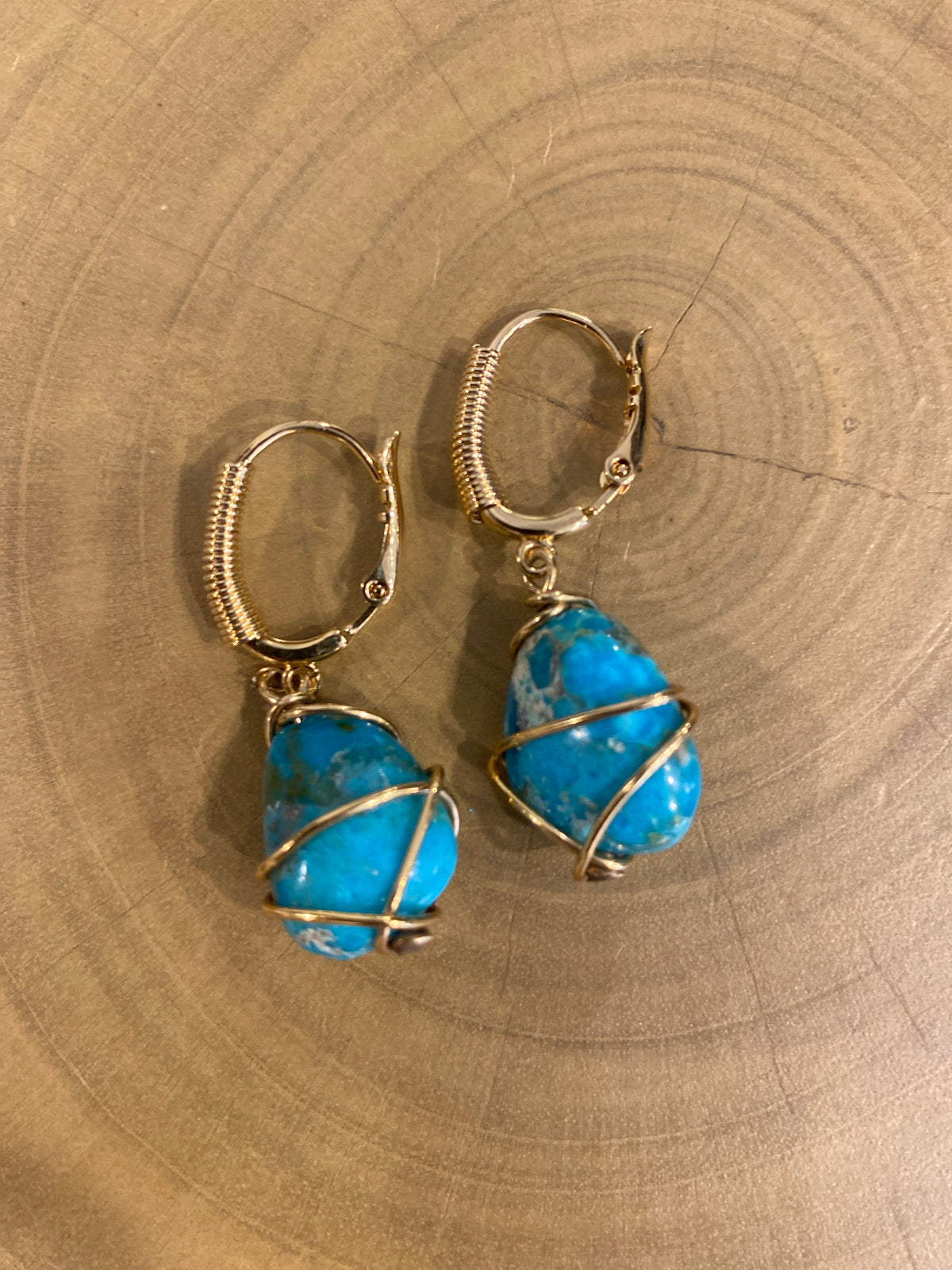Gas Bijoux Tao Rainbow Turquoise Earrings