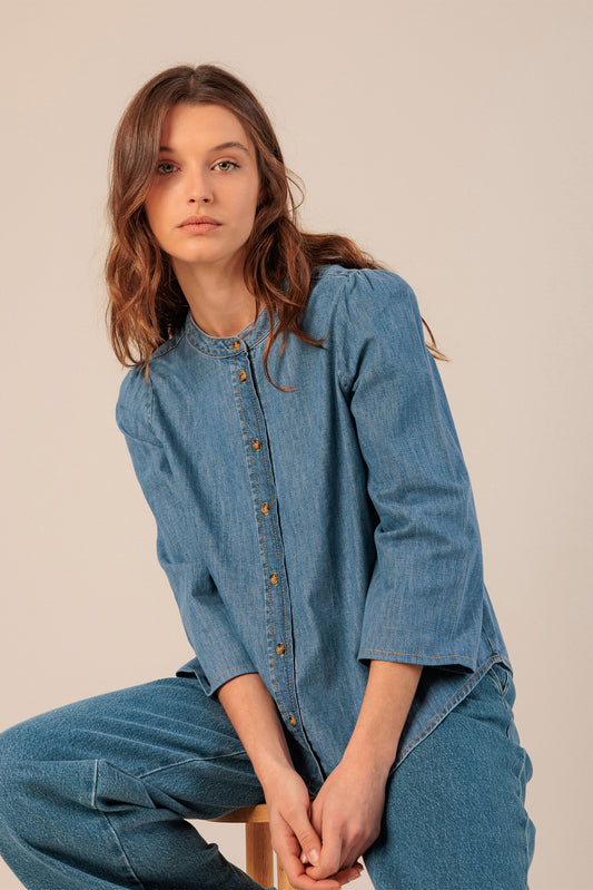 Indi & Cold Shirt Denim Blue
