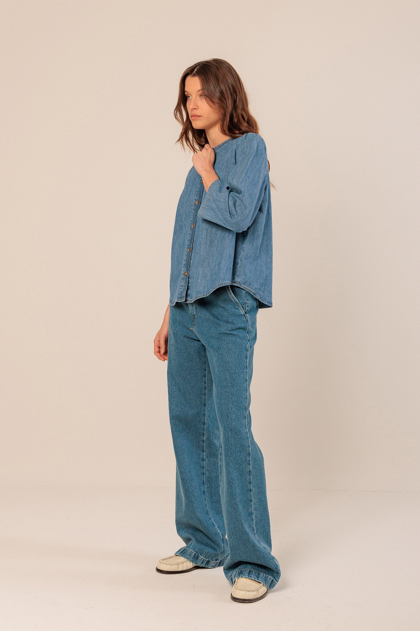 Indi & Cold Shirt Denim Blue