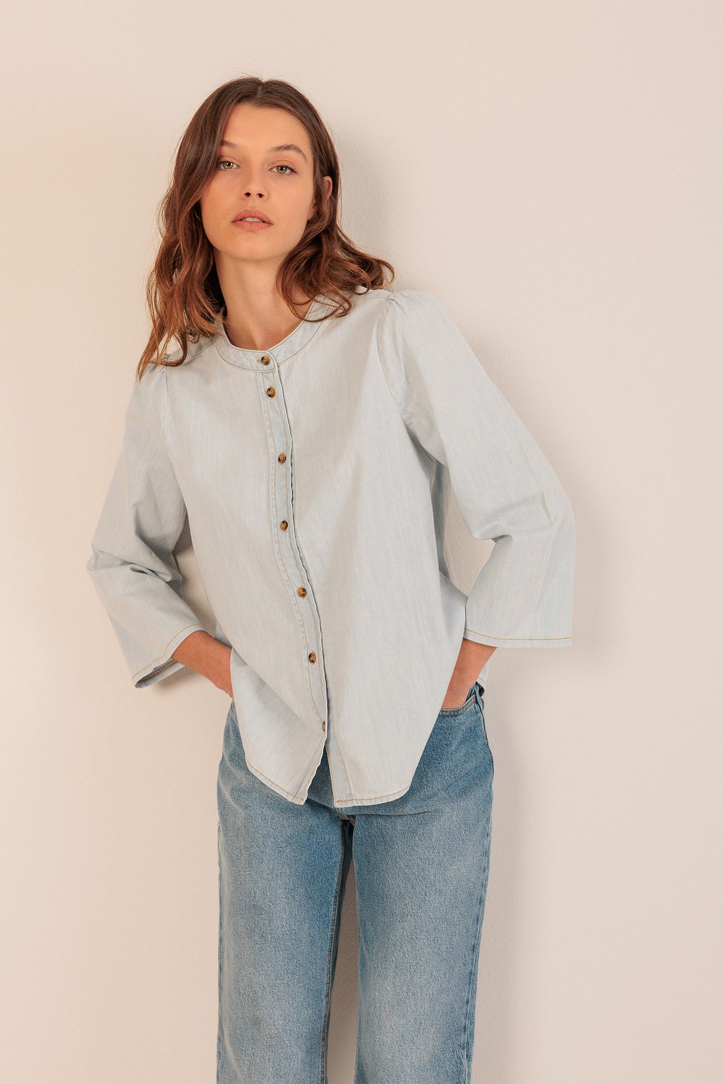 Indi & Cold Shirt Denim Sky Blue
