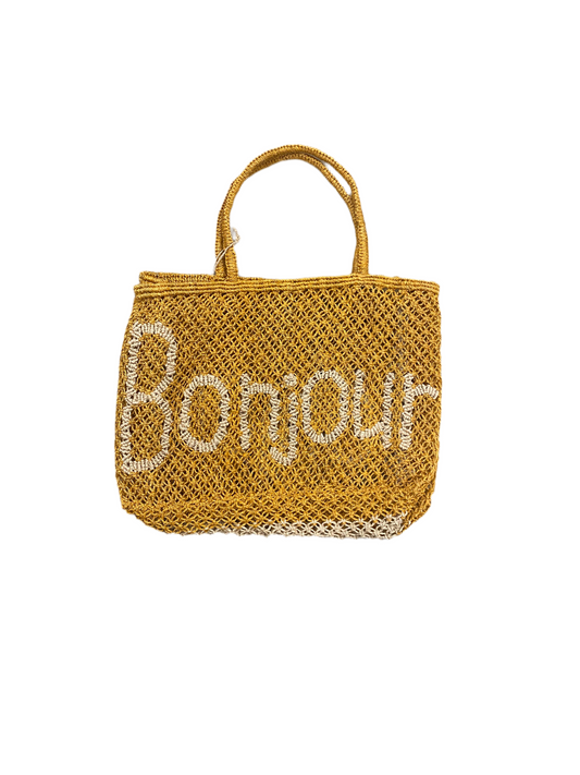 The Jackson’s Bonjour Honey/Natural Jute tote Bag