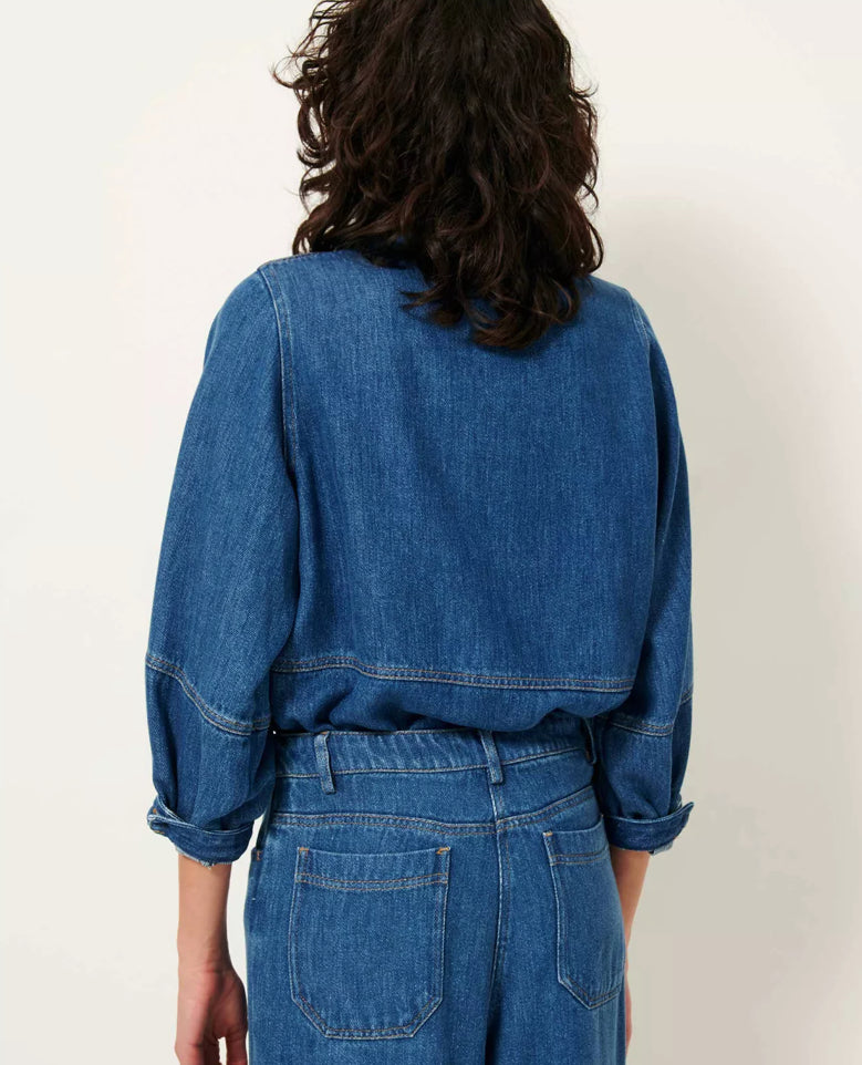 Sessun Leone Overshirt Denim Blue