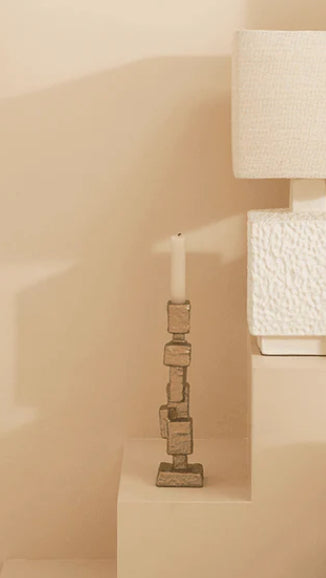 UNC Candle Holder Mona Gold metal