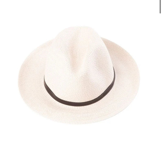 Borsalino Hat leather strap OffWhite