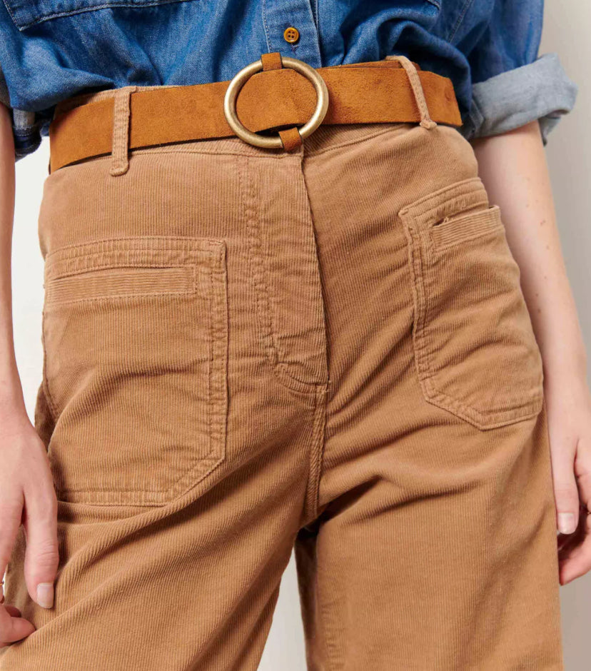 Sessun Tisao Belt Rust Suede