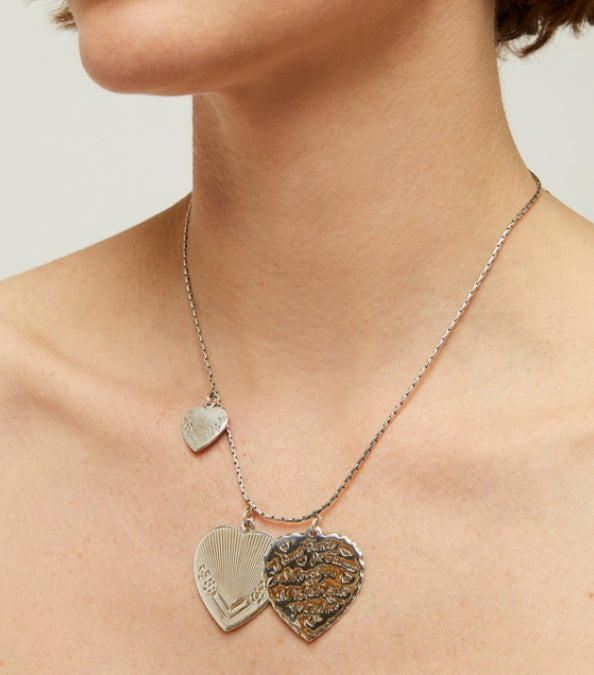 Gas Bijoux Necklace I Love you Large Silver