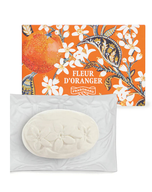 Fragonard Fleur d’Oranger Soap and Dish Set