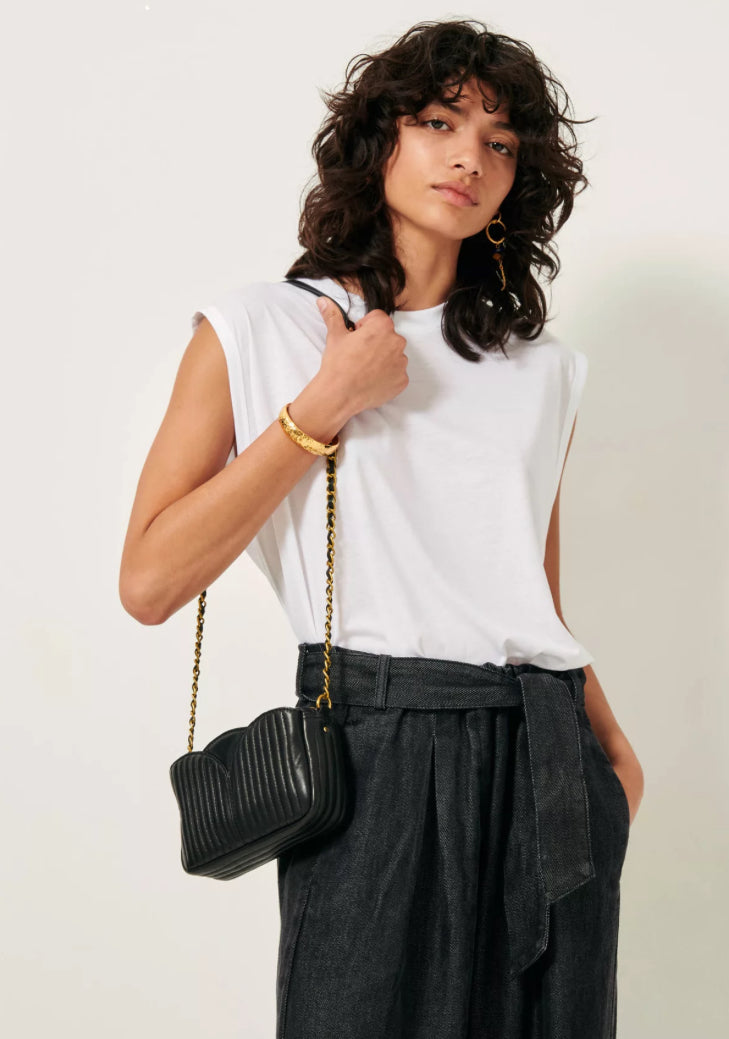 Sessun Divinou Bag Black Leather