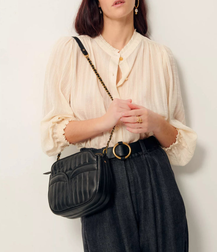 Sessun Divine Bag Black Leather