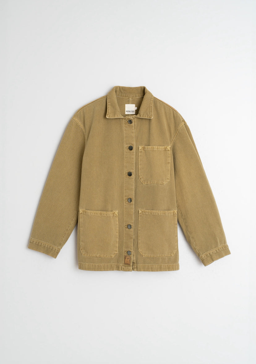 Indi & Cold Denim Jacket Olive