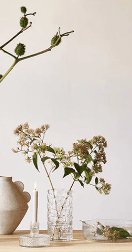 UNC Vase Esa clear glass