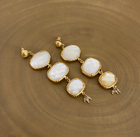 Gas Bijoux Earrings Silène 3 drops