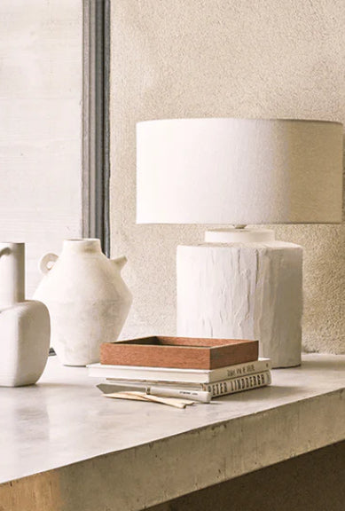 UNC White table lamp Mason