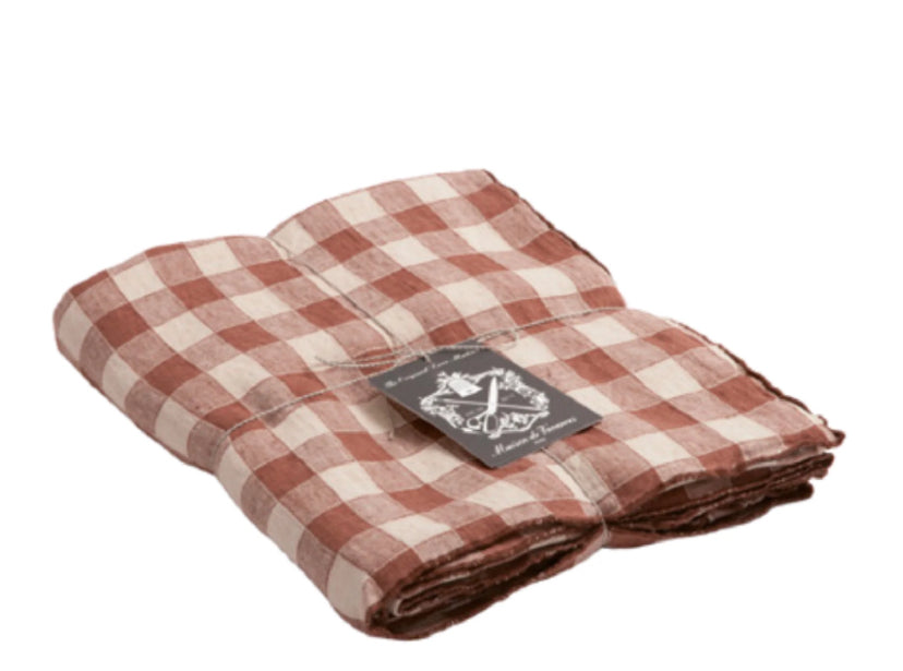Maison de Vacances Vintage Vichy tablecloth