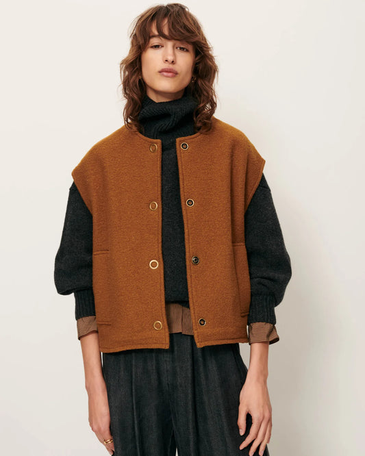 Sessun Hanzo Sleeveless Jacket Bronze