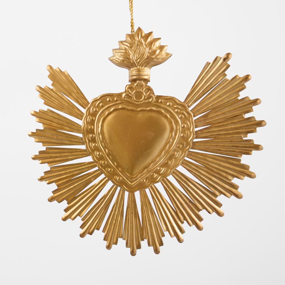 Sunburst Heart Hanging Decoration Large