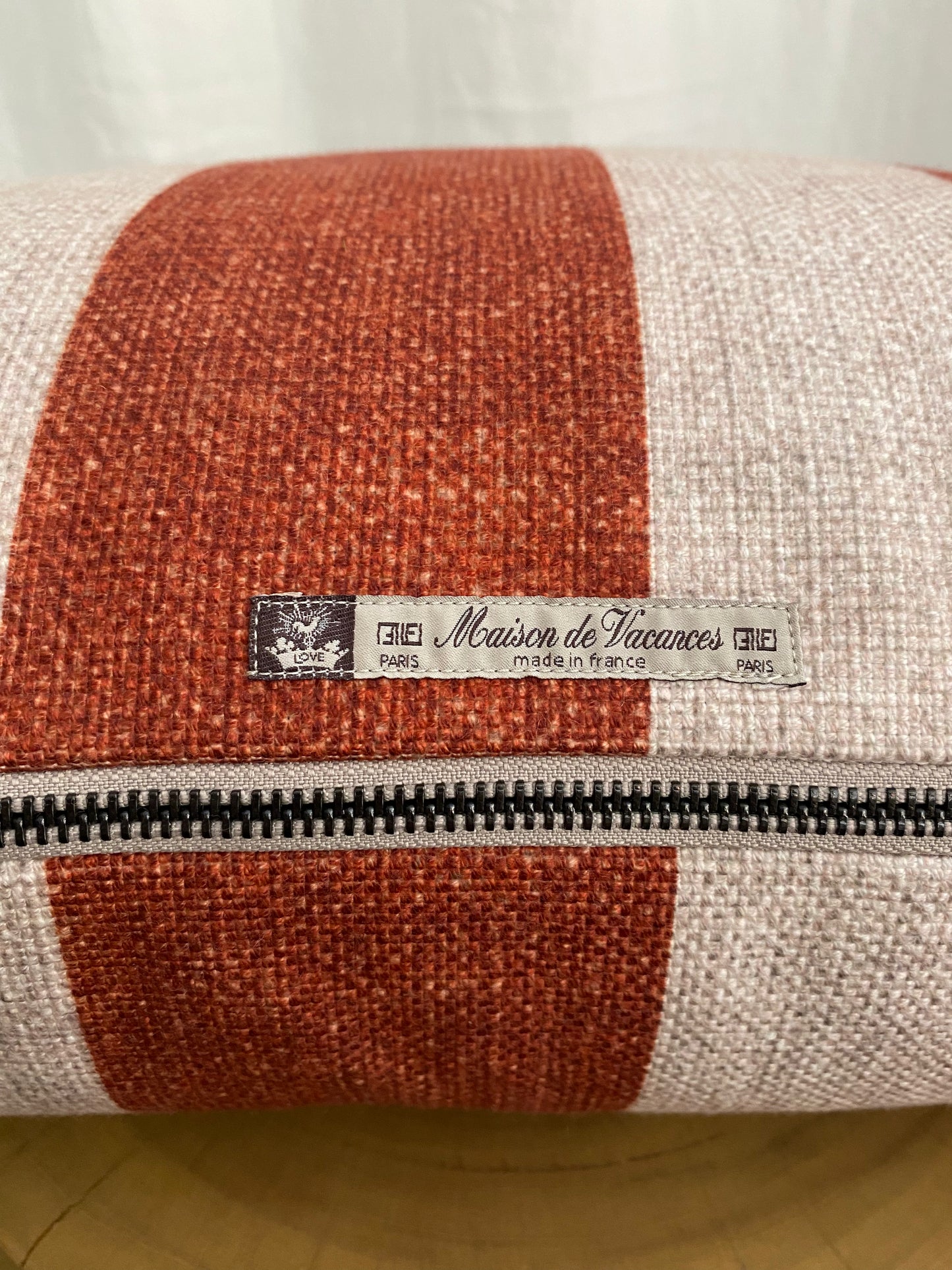 Maison de Vacances Cushion Bayadère Canvas Indoor and Outdoor