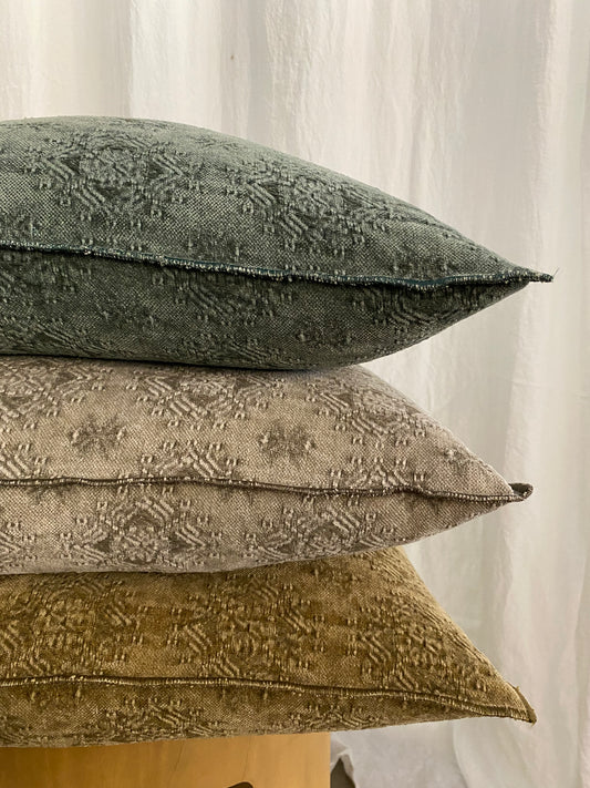 Maison de Vacances Cushion Stone Washed Jacquard Kilim 50x50