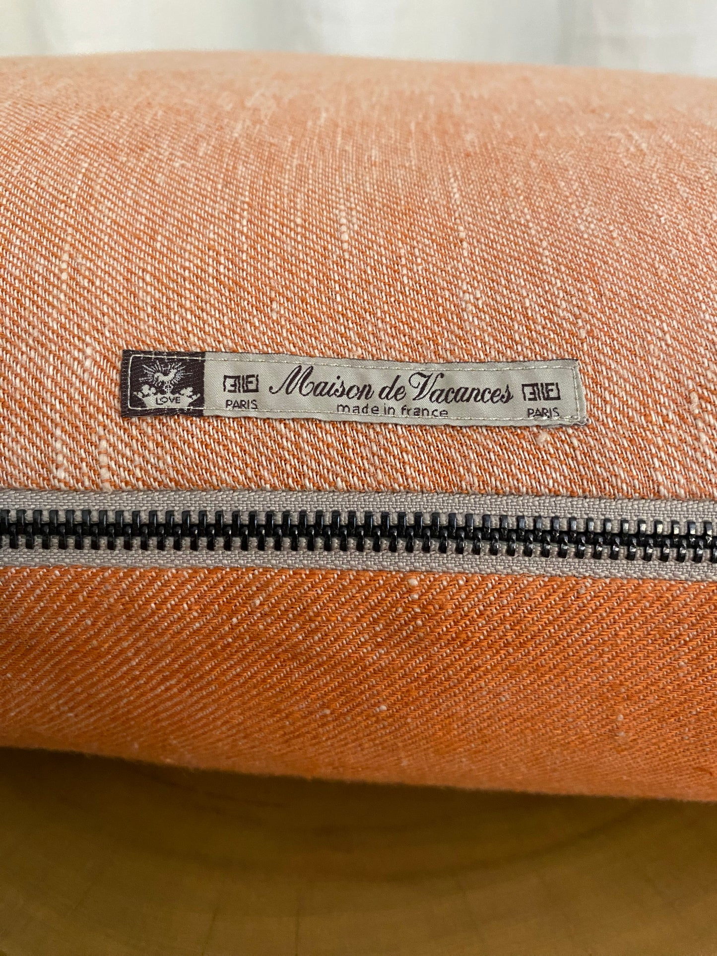 Maison de Vacances Crumpled Washed Linen Cushion Vice Versa