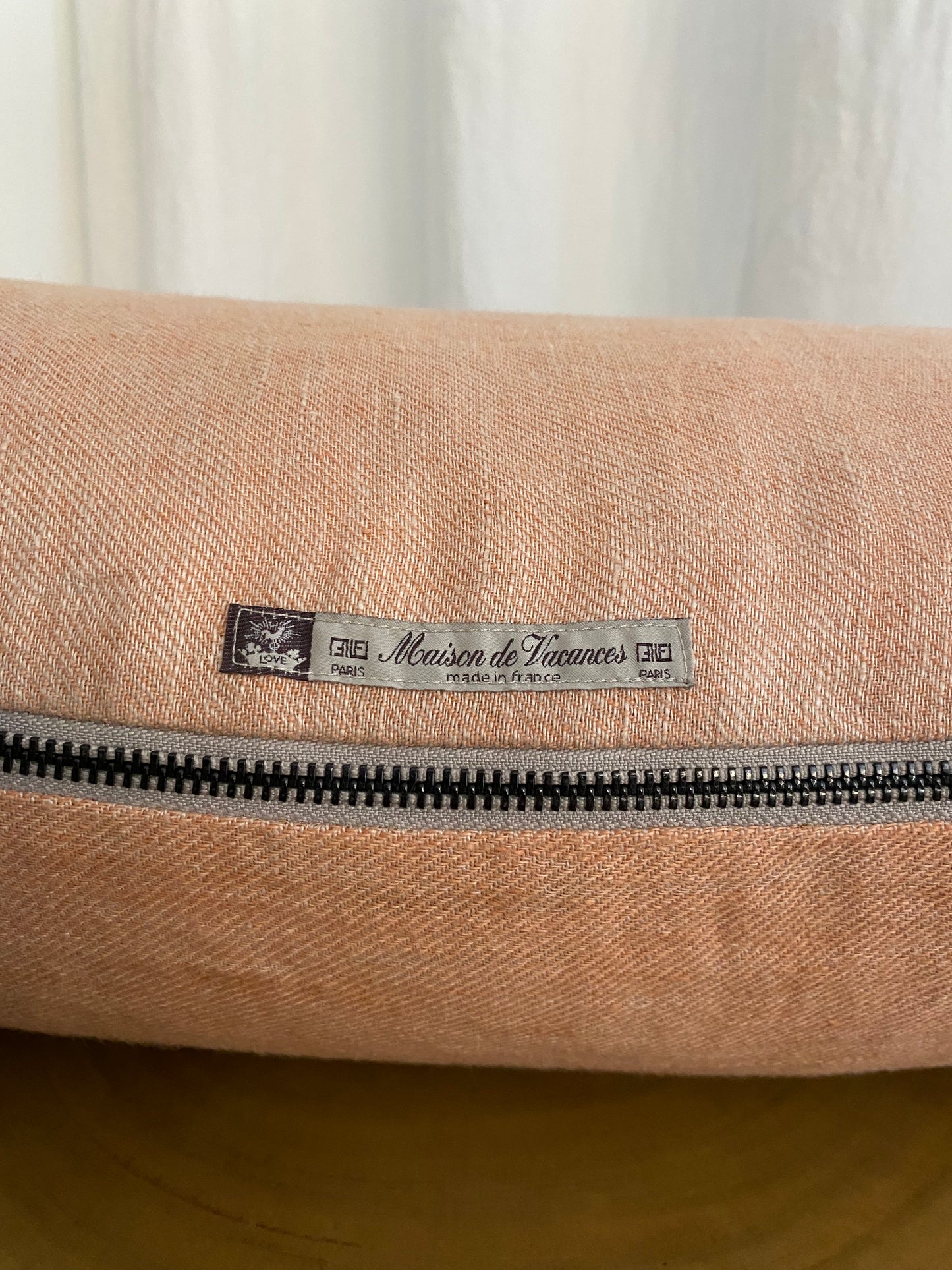 Maison de Vacances Crumpled Washed Linen Cushion Vice Versa