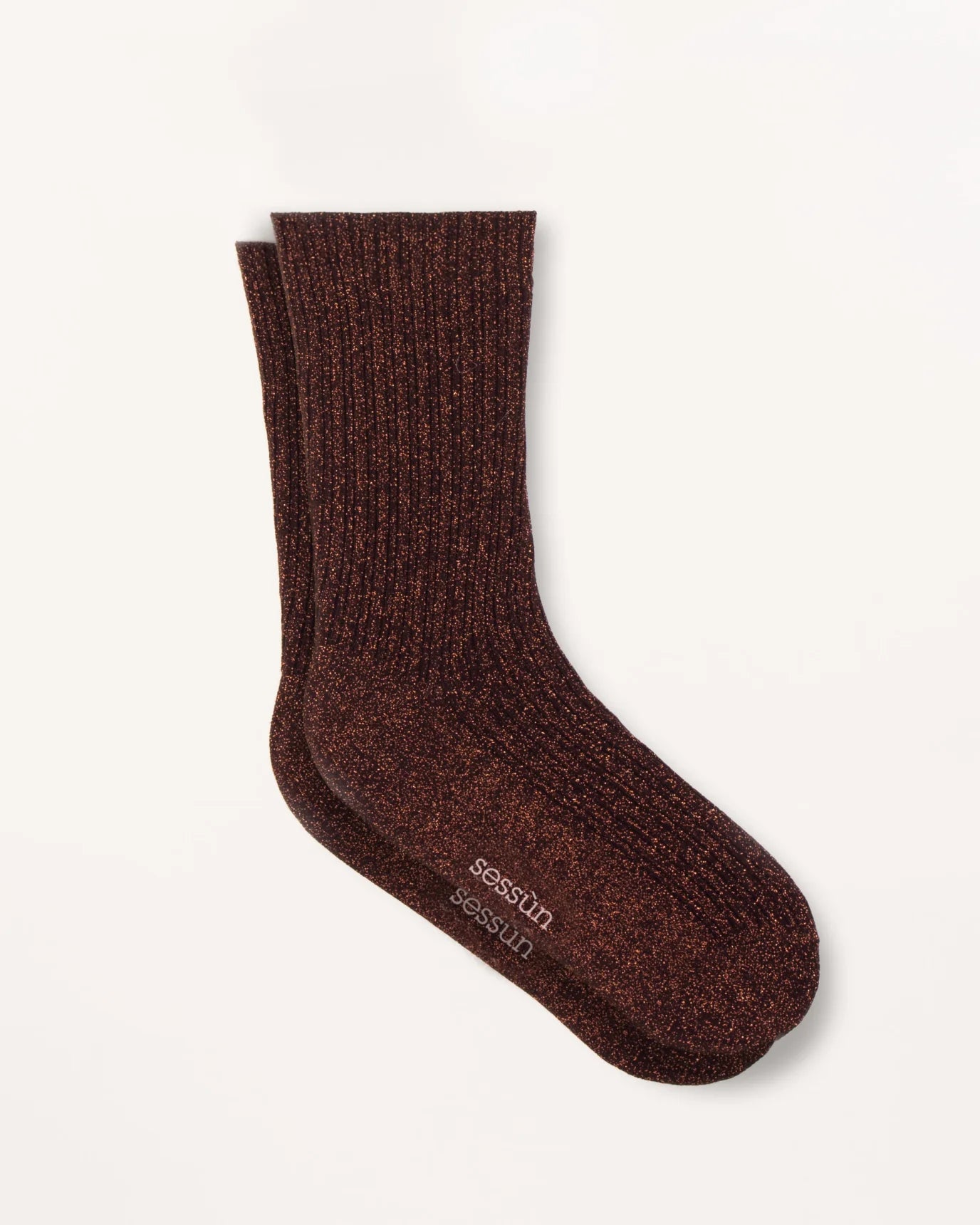 Sessun Glitter Socks Copper
