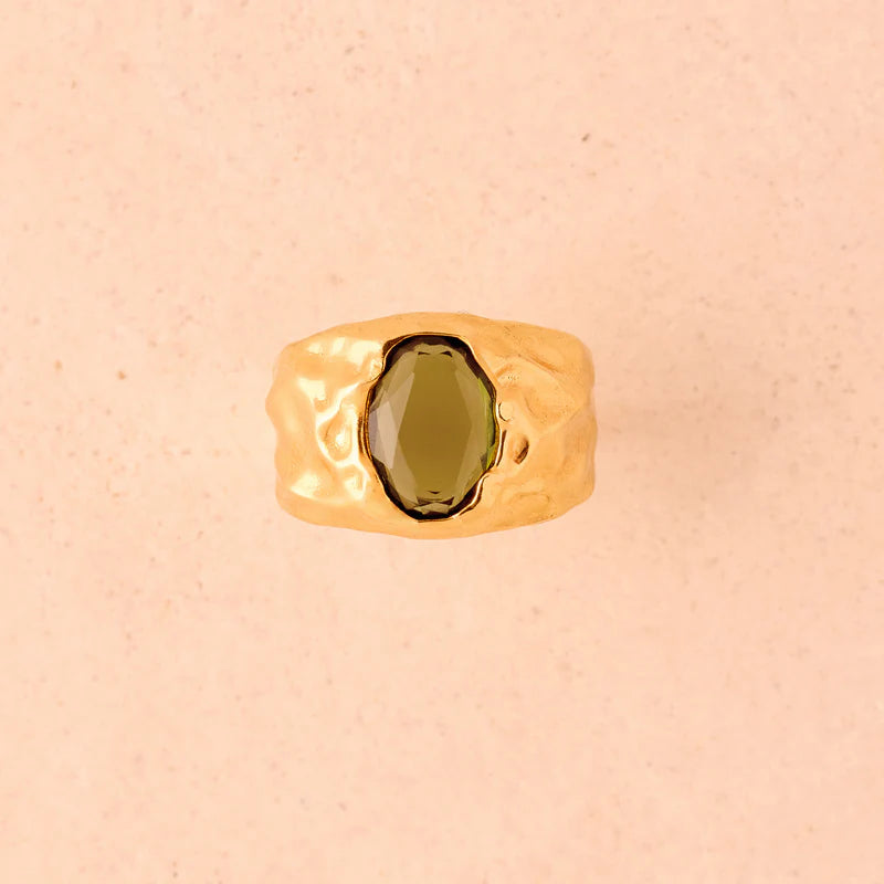 Agapee Carmen Ring Dark Green