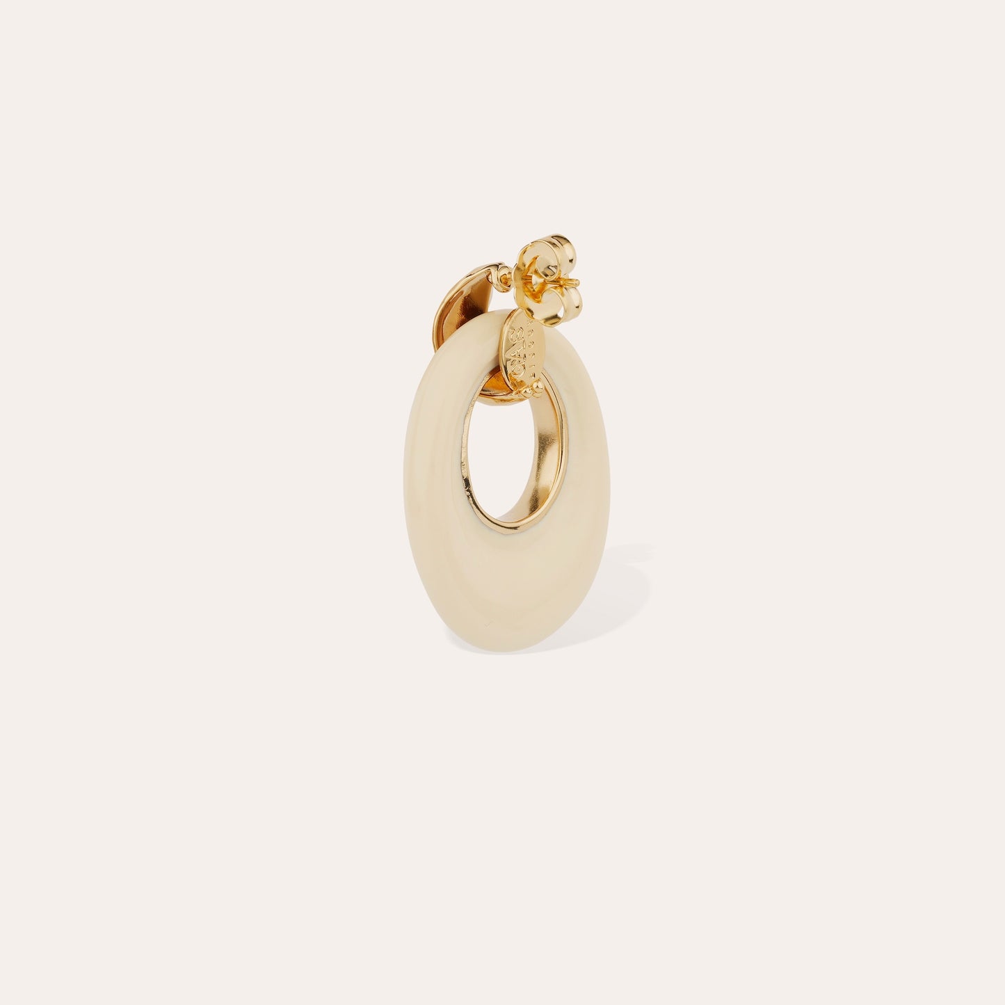 Gas Bijoux Earrings Selva Ivory