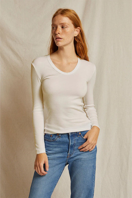 PWT Robyn Rib U Neck Tee-shirt