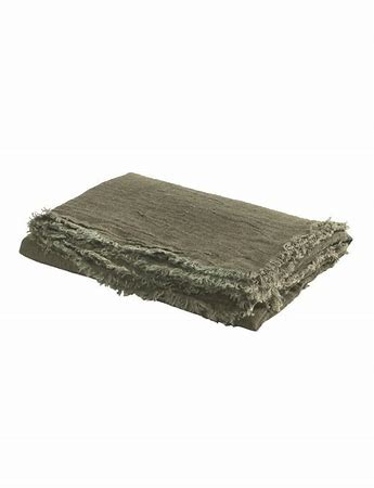Maison de Vacances Washed Linen Crepon Throw Vice Versa
