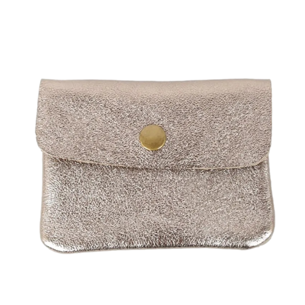 MAISON FANLI Coin Purse Metallic Champagne